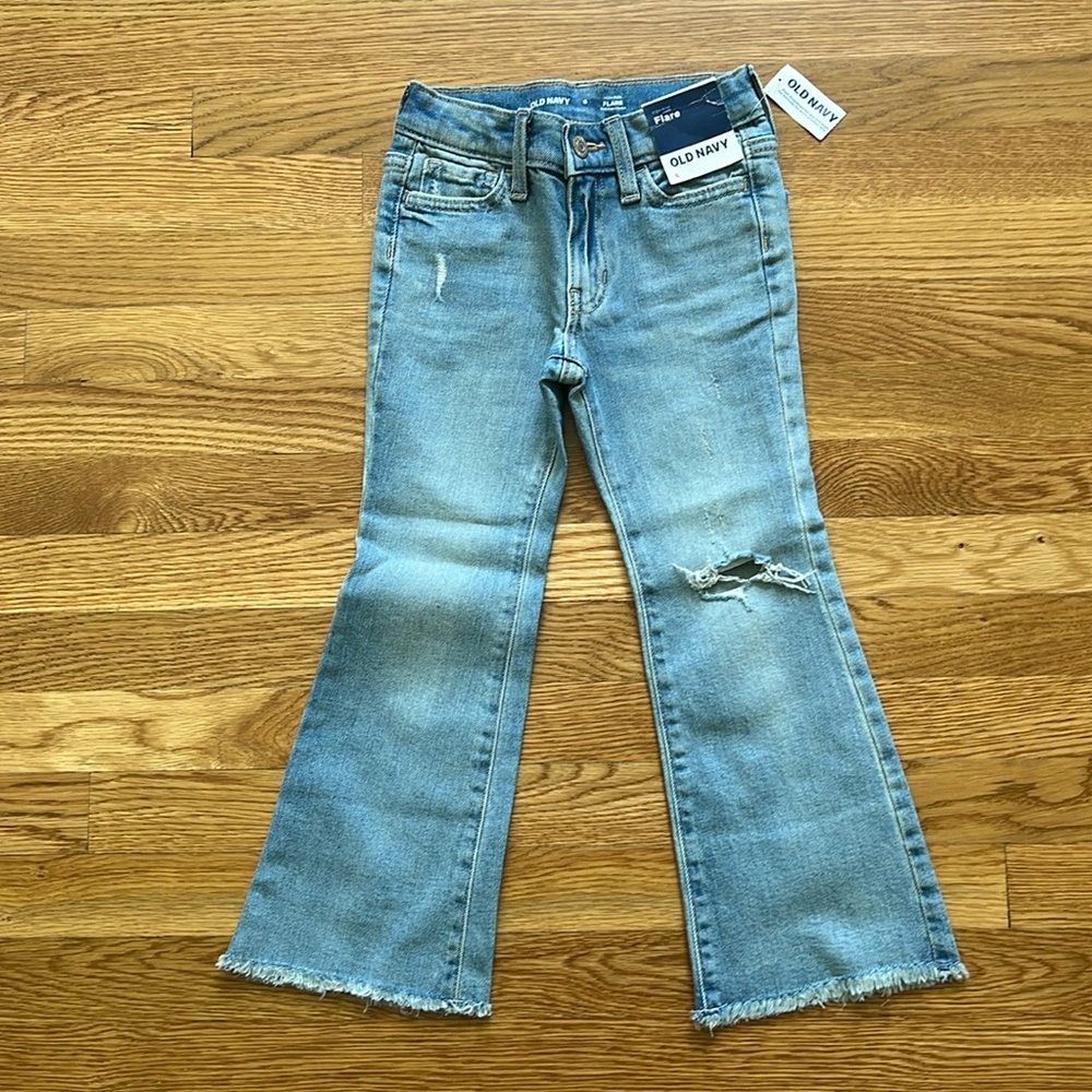 NWT High Rise Flare Girls Jeans-Size 6